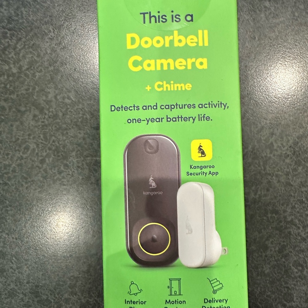 Kangaroo doorbell camera with chime